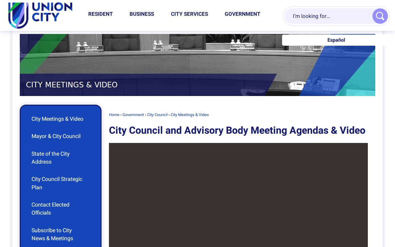 Union City neighbors view of city meeting agendas and records